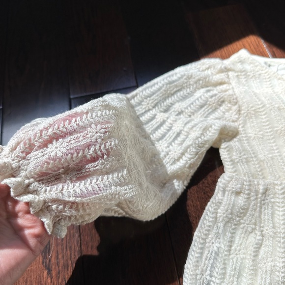 Zara Lace Dress. Button Front. 18-24m - Picture 4 of 8